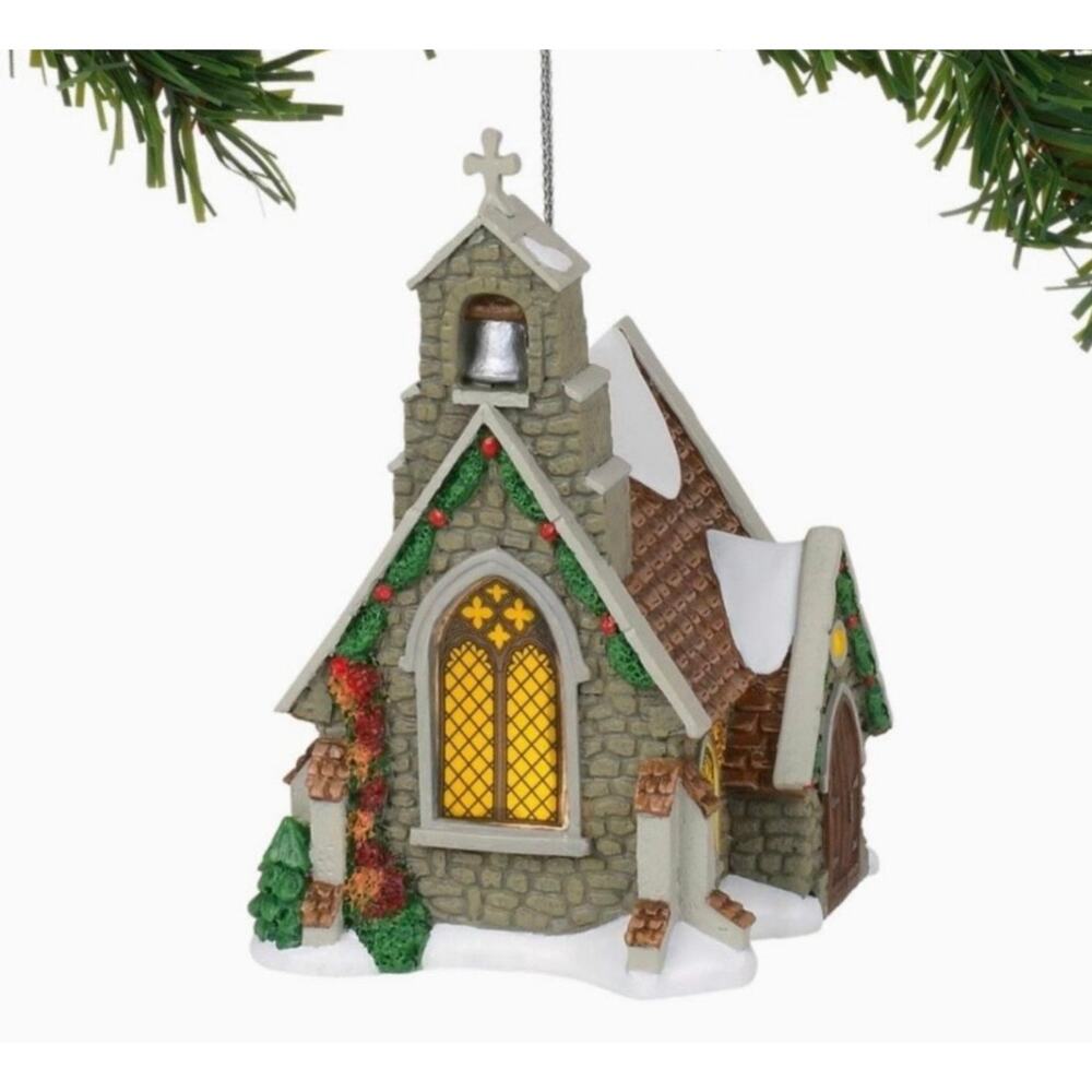 Department 56 Dickins' Village Isle of Wight Chapel 6002255 Christmas Ornament